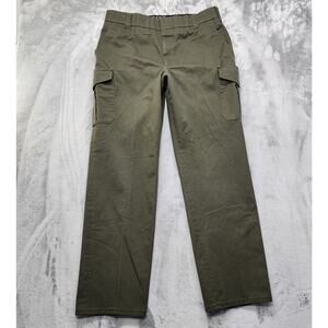 Horace Small Pants Men 38 Green Cargo Trouser Coolflex Waistband Uniform Utility